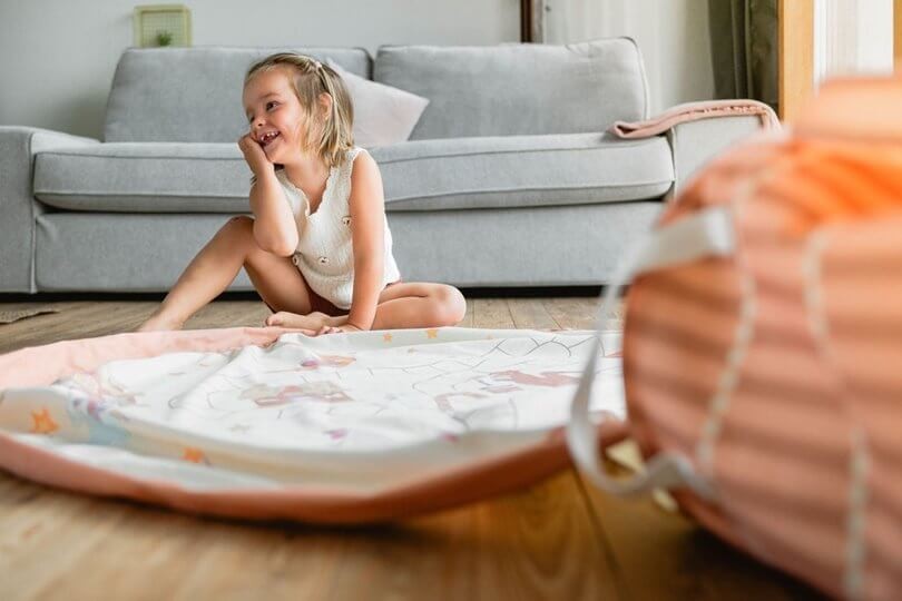 Kosz na zabawki i mata do zabawy 2w1 - Fairyworld / Play&Go