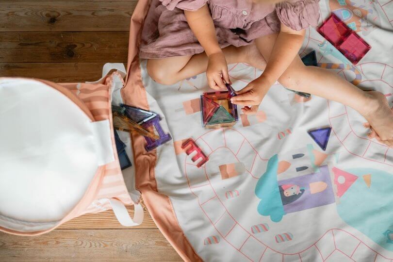 Kosz na zabawki i mata do zabawy 2w1 - Fairyworld / Play&Go