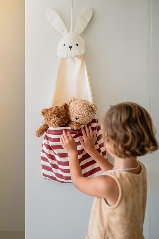 Organizer ścienny i torba dla dzieci 2w1 - Królik / Play&Go