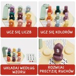 Gra do nauki kolorów i liczb Dino, 36m+ / TOPBRIGHT
