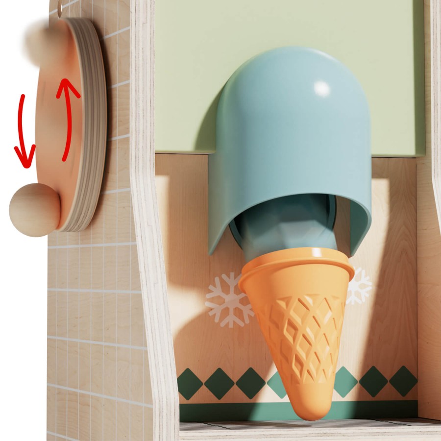 Zabawka edukacyjna duża lodziarnia, 3+ / TOPBRIGHT