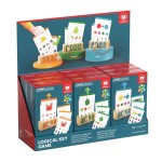 Logiczne łamigłówki, edukacyjna gra karciana z kluczem 36m+, 3 poziomy trudności / TOPBRIGHT