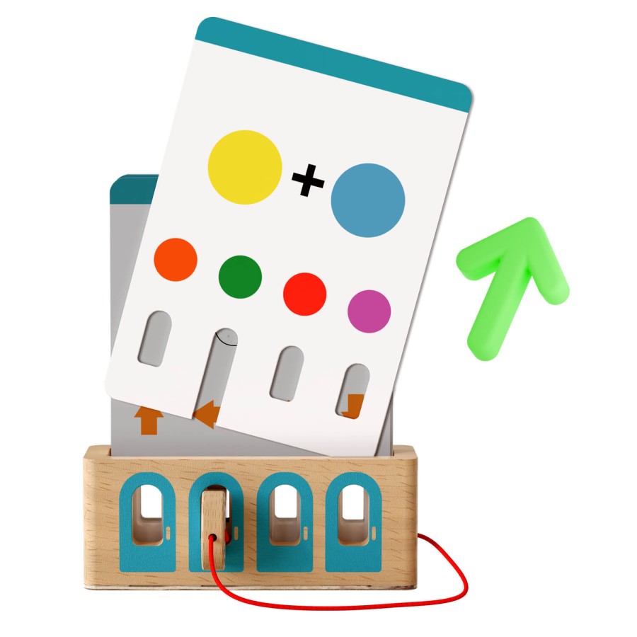 Logiczne łamigłówki, edukacyjna gra karciana z kluczem 36m+, 3 poziomy trudności / TOPBRIGHT