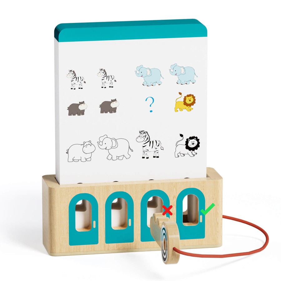 Logiczne łamigłówki, edukacyjna gra karciana z kluczem 36m+, 3 poziomy trudności / TOPBRIGHT