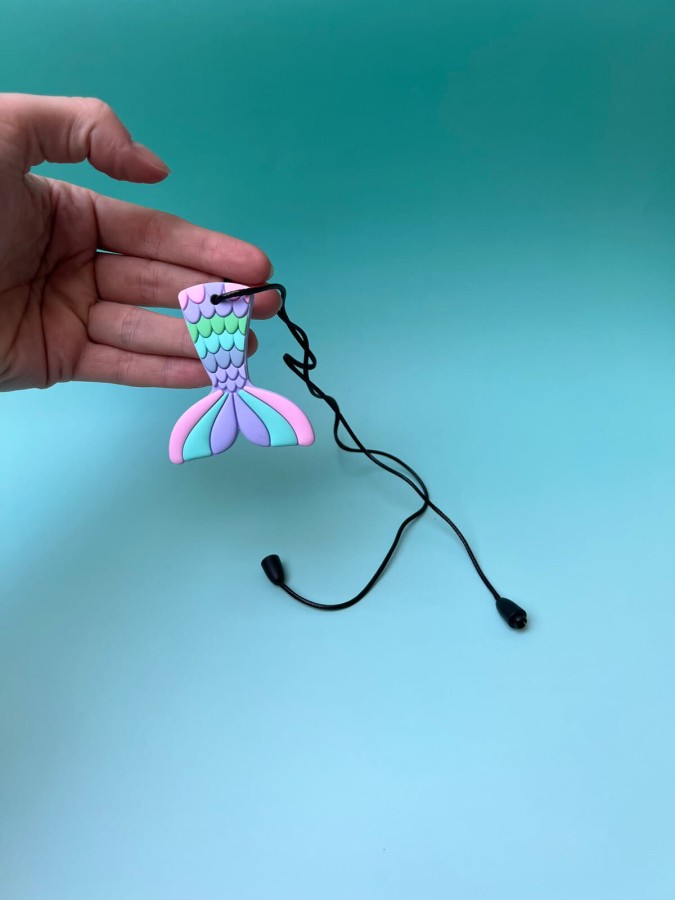 Gryzak terapeutyczny, antystresowy naszyjnik - Syrena / Jellystone