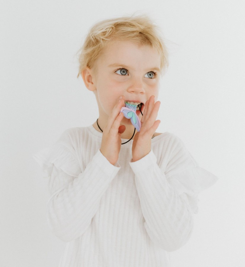 Gryzak terapeutyczny, antystresowy naszyjnik - Syrena / Jellystone