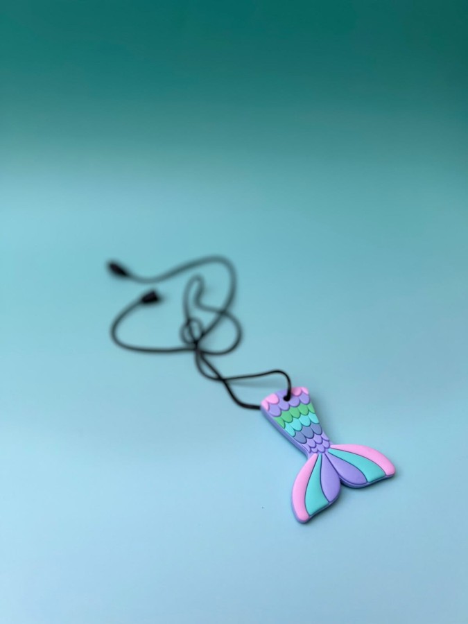 Gryzak terapeutyczny, antystresowy naszyjnik - Syrena / Jellystone