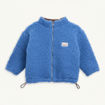 Kurtka wełniana merino bomber - ice blue / Happymess