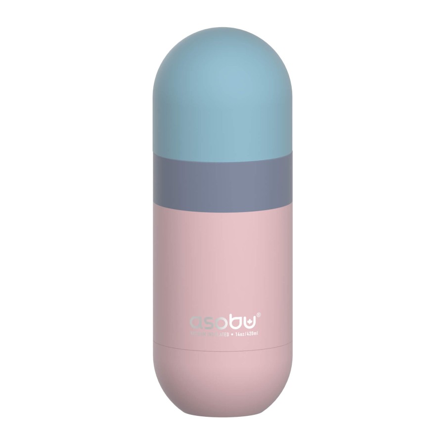 Butelka termiczna Orb, 420 ml - pastelowy różowy / Asobu