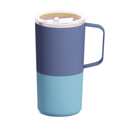 Kubek termiczny Tower Mug, 600 ml - pastelowy niebieski / Asobu