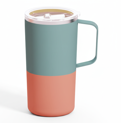 Kubek termiczny Tower Mug, 600 ml - pastelowy zielony / Asobu