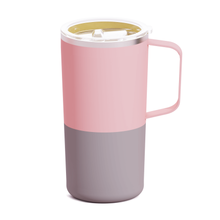 Kubek termiczny Tower Mug, 600 ml - pastelowy brzoskwiniowy / Asobu