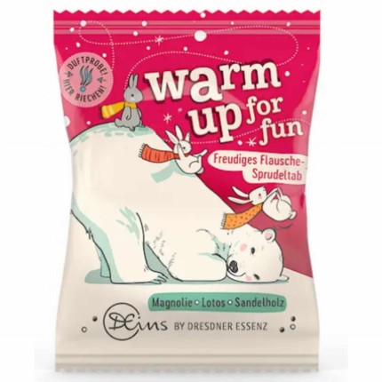 Musująca tabletka WARM UP FOR FUN, 35g  / Dresdner Essenz