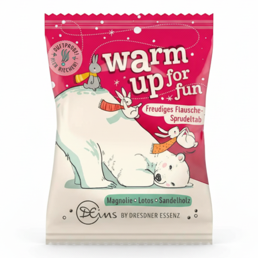 Musująca tabletka WARM UP FOR FUN, 35g  / Dresdner Essenz