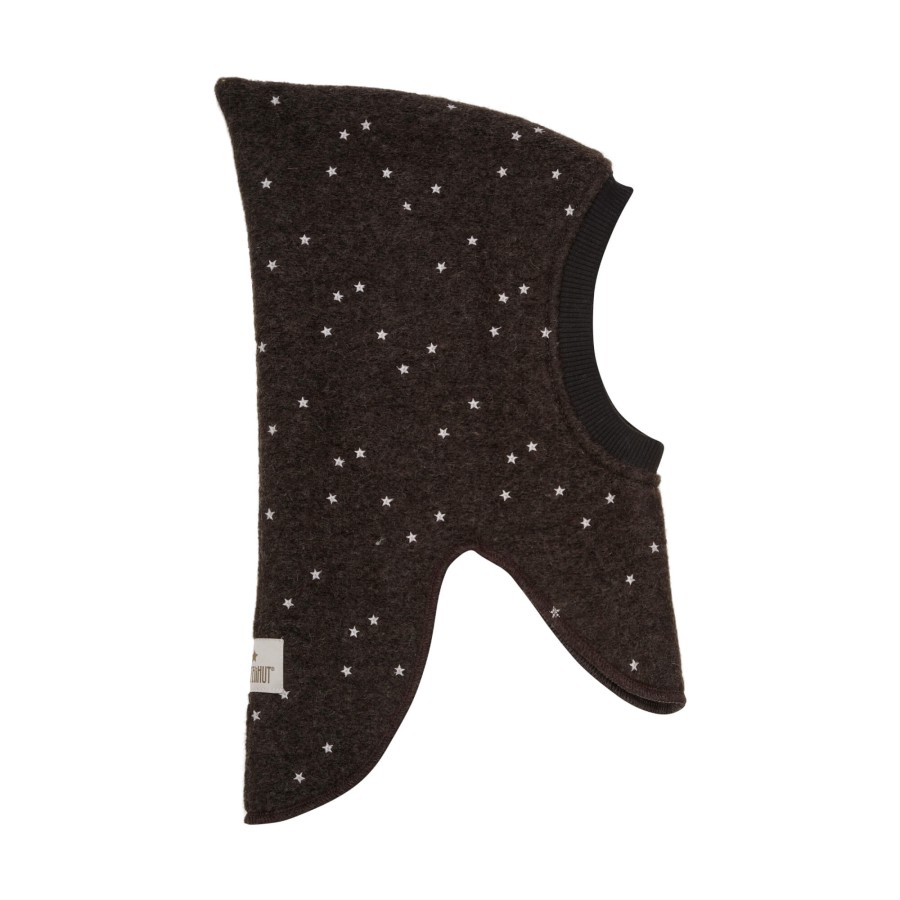 Kominiarka z gwiazdkami - dark brown melange / HUTTEliHUT