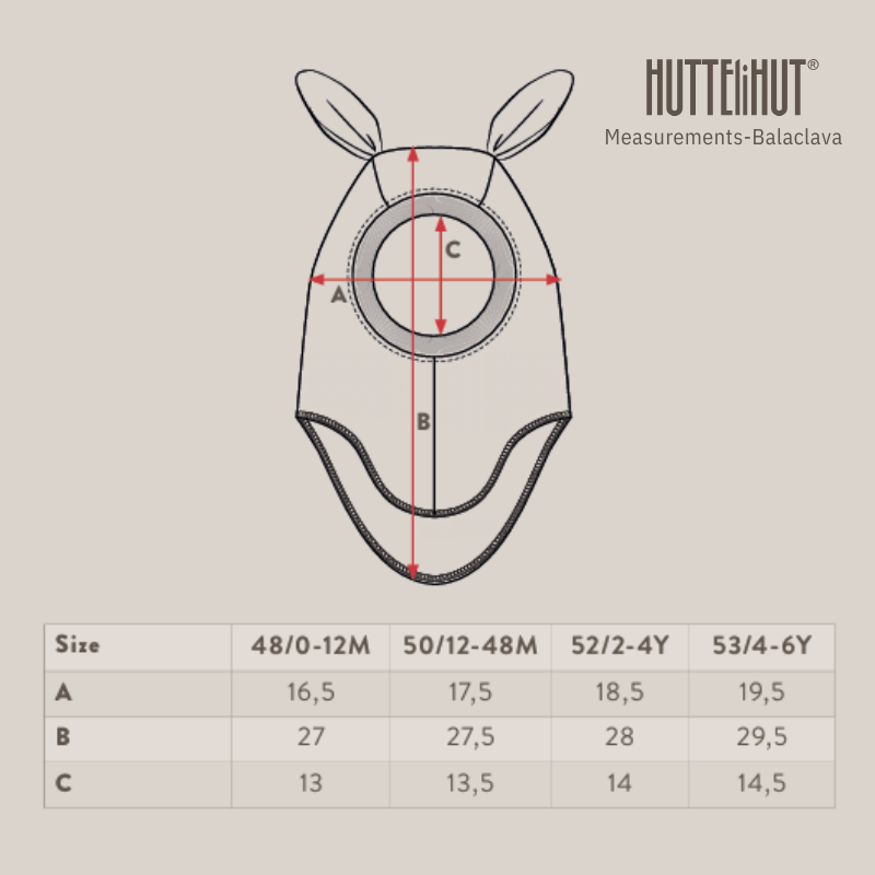 Kominiarka z serduszkami - sand melange / HUTTEliHUT
