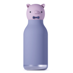Butelka termiczna ze słomką Bestie, 460 ml - Świnka / Asobu