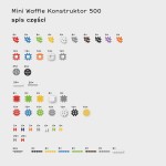 Mini Waffle Konstruktor 500 szt. / Marioinex