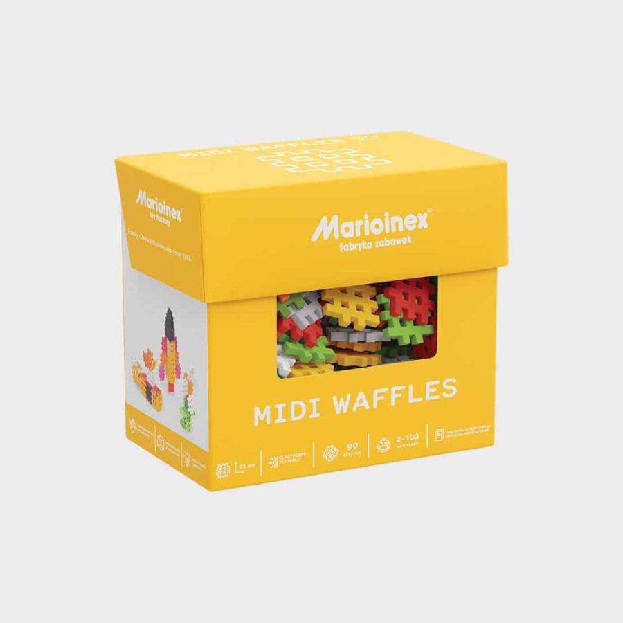 Klocki waffle MIDI 90 el. / Marioinex Marioinex