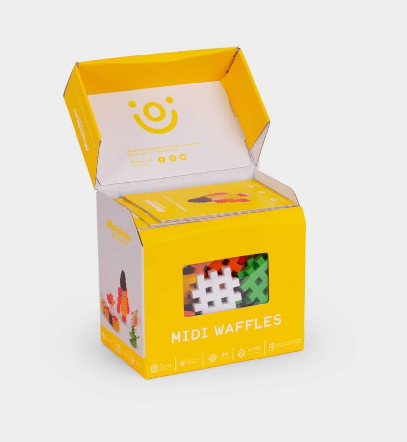 Klocki waffle MIDI 90 el. / Marioinex Marioinex