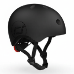 Kask M-L starszych dzieci i nastolatków Black / Scoot&Ride