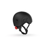 Kask M-L starszych dzieci i nastolatków Black / Scoot&Ride