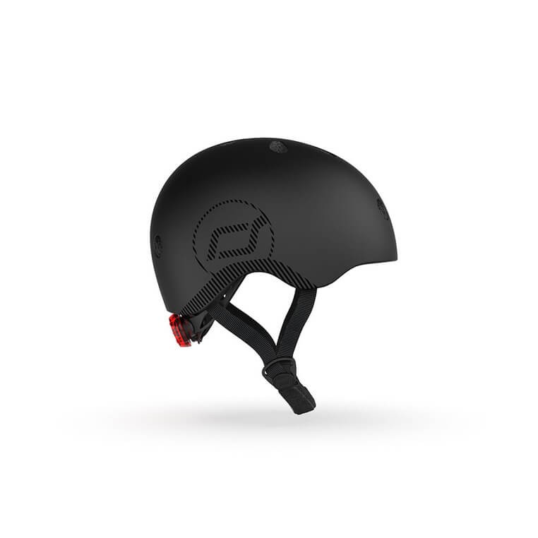 Kask M-L starszych dzieci i nastolatków Black / Scoot&Ride