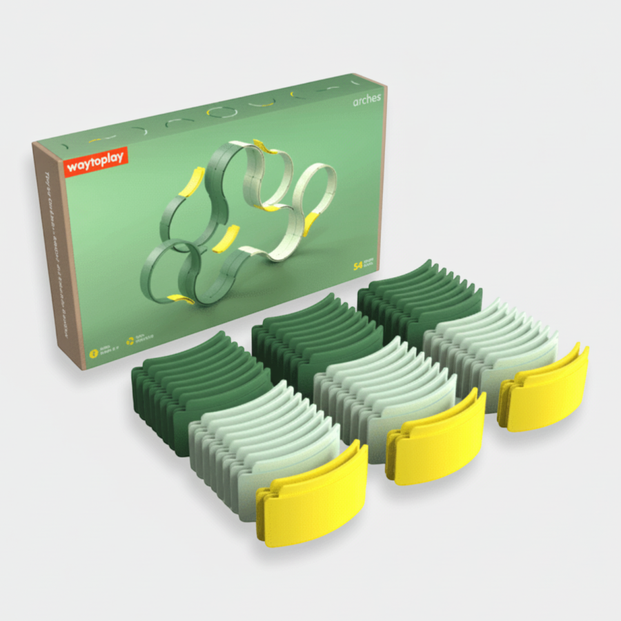 Tory do układania Arches - Builder Set, 54 el. / WayToPlay