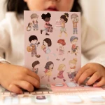 Książeczka z naklejkami Rosa na zakupach / Little Dutch