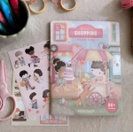 Książeczka z naklejkami Rosa na zakupach / Little Dutch