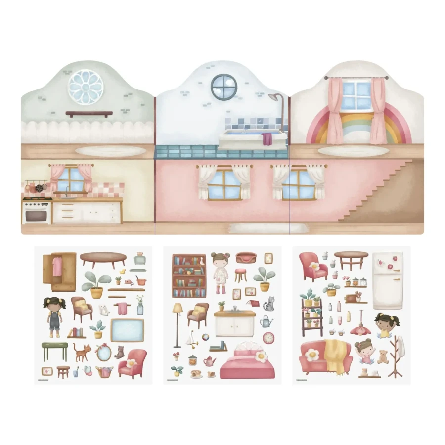 Naklejki wielokrotnego użytku Rosa & Friends / Little Dutch