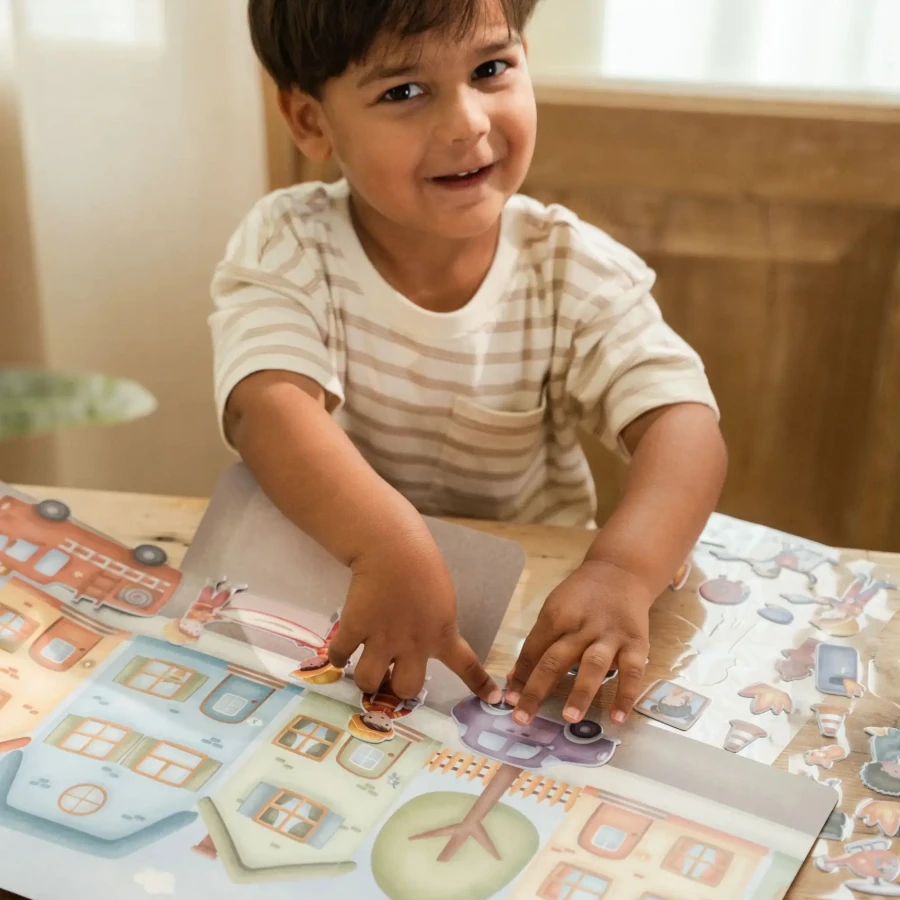 Naklejki wielokrotnego użytku Jim & Friends / Little Dutch