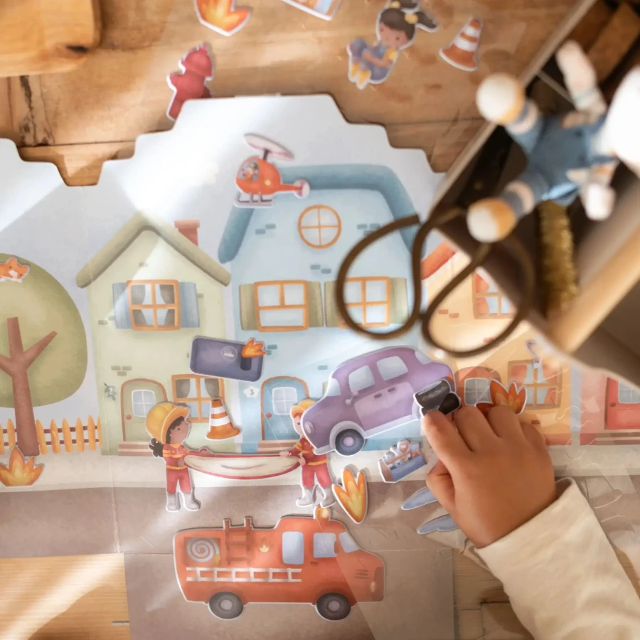 Naklejki wielokrotnego użytku Jim & Friends / Little Dutch