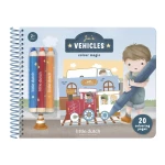 Kreatywny zeszyt z kredkami Jim & Friends / Little Dutch