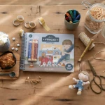 Kreatywny zeszyt z kredkami Jim & Friends / Little Dutch