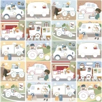 Kreatywny zeszyt z kredkami Jim & Friends / Little Dutch