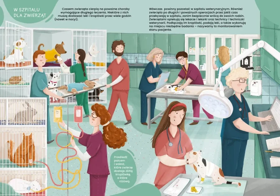 Ciekawe... Co robią weterynarze i weterynarki / Wydawnictwo Nasza Księgarnia