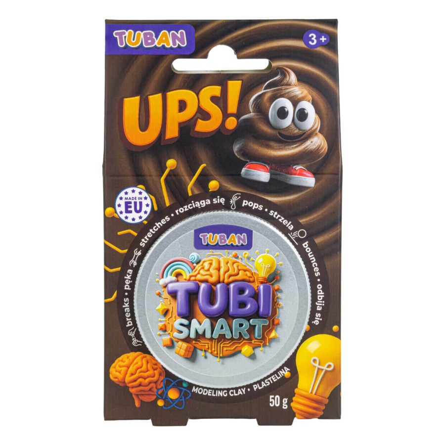 Plastelina Tubi Smart - UPS!, 50g / Tuban
