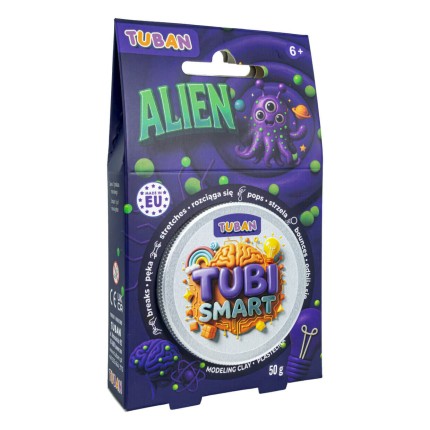 Plastelina Tubi Smart - ALIEN, 50g / Tuban