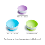 Zestaw 3 miseczek z przyssawką / Munchkin