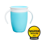 Kubek treningowy z uchwytami Miracle 360°, 207ml - niebieski / Munchkin