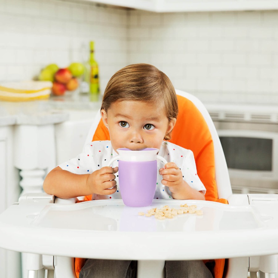 Kubek treningowy z uchwytami Miracle 360°, 207ml - fioletowy / Munchkin