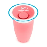 Kubek Miracle 360°, 296ml - różowy / Munchkin