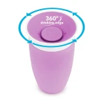 Kubek Miracle 360°, 296ml - fioletowy / Munchkin