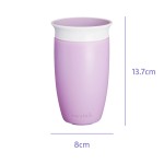 Kubek Miracle 360°, 296ml - fioletowy / Munchkin