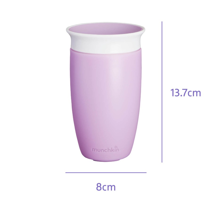 Kubek Miracle 360°, 296ml - fioletowy / Munchkin