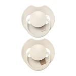 Smoczek silikonowy dynamiczny LOVI Prime, 2szt. - Coconut, Ivory / Lovi