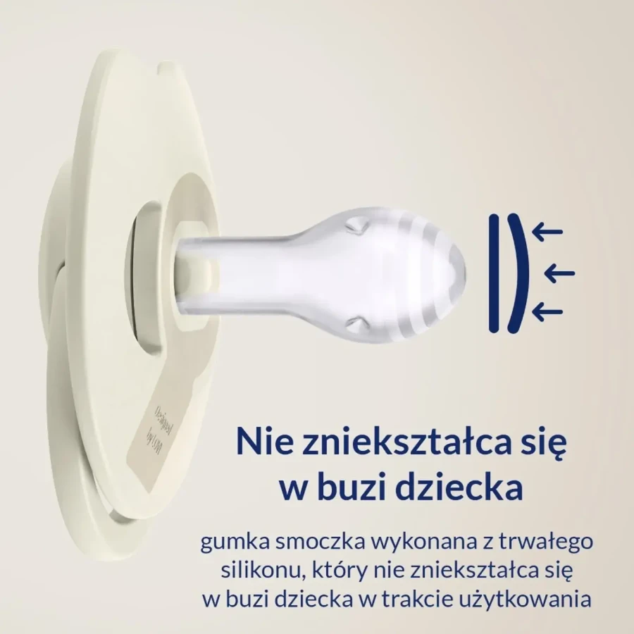 Smoczek silikonowy dynamiczny LOVI Prime, 2szt. - Coconut, Ivory / Lovi
