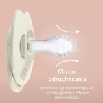 Smoczek silikonowy dynamiczny LOVI Prime, 2szt. - Nude, Blush / Lovi