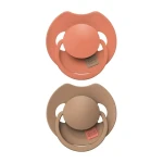 Smoczek silikonowy dynamiczny LOVI Prime, 2szt. - Granola, Orange / Lovi